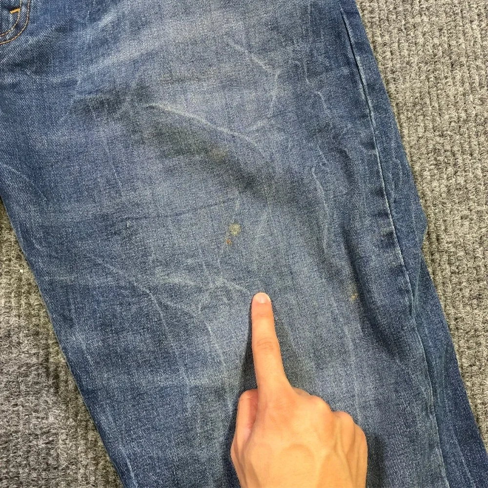 Levi's‎ 502 Mens Tapered Jeans Size 40x30 Blue Denim Regular Fit High Rise